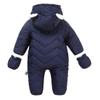 DINGDONG'S CLOSET Baby Boy Girl Winter Hooded Puffer Jacket Snowsuit with Gloves(Red,3-6M) view 2