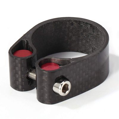 Bicycle Accessories Saddle Seatpost Clamp Carbon Fiber Quick Release Mountain Road Bike Bicycle Portable Waterproof Cycling Elements Bike Parts (Color : 31.8mm)