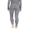 Terramar Women's Standard Cloud Nine 4-Way Stretch Brushed Tight, Dark Grey Melange, Large view 2