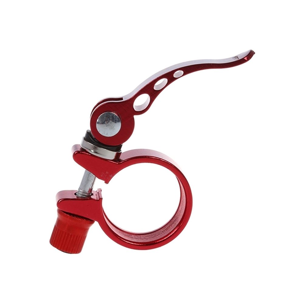 Bicycle Accessories Bike Bicycle Quick Release Seat Post Seatpost Clamp Aluminium Alloy Red 31.8mm Bike Parts (Color : Red)