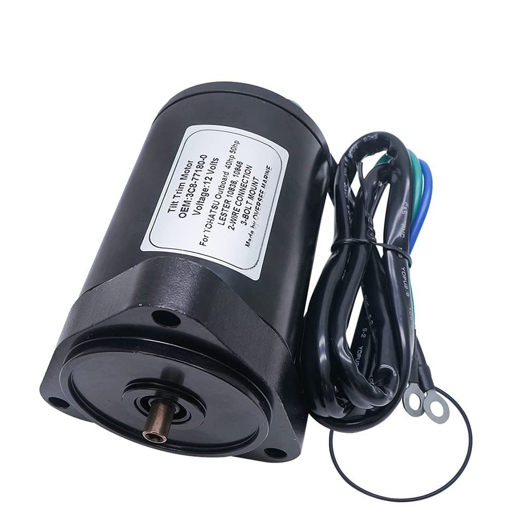 OVERSEE 3C8-77180 Tilt Trim Motor for Tohatsu Outboard Motor 40HP 50HP Lester 10838 API Marine PT651NM-2 EI; 3C8-77180-0