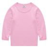 EISHOW Unisex Kids Toddler Cotton T-Shirts Basic Tees Baby Crew Long Sleeve T-Shirts Tops Blouse Solid Pullover Sweatshirt (Pink,4-5Y,4 Years,5 Years) view 1