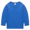 EISHOW Unisex Kids Toddler Cotton T-Shirts Basic Tees Baby Crew Long Sleeve T-Shirts Tops Blouse Solid Pullover Sweatshirt (Color Blue,6-7Y,6 Years,7 Years) view 1