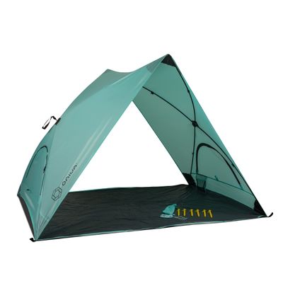 Picnic TIME Pismo A-Frame Beach Tent, Fully-Assembled Pop Up Tent, Beach Shade and Sun Shelter, Instant Outdoor Shade with Carrying Bag for Outdoors and UPF50+ UV Protection, (Ice Blue)