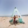 Picnic TIME Pismo A-Frame Beach Tent, Fully-Assembled Pop Up Tent, Beach Shade and Sun Shelter, Instant Outdoor Shade with Carrying Bag for Outdoors and UPF50+ UV Protection, (Ice Blue) view 3