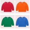 EISHOW Unisex Kids Toddler Cotton T-Shirts Basic Tees Baby Crew Long Sleeve T-Shirts Tops Blouse Solid Pullover Sweatshirt (Big Red,5-6Y,5 Years,6 Years) view 2