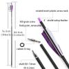 ZSHJGJR 30 Inch Archery Carbon Arrows Spine 500 Hunting Arrows with Arrow Tube Quiver Set with 4 Turkey Feather Target Practice Arrows for Compound & Recurve & Traditional Bow (Purple) view 4