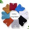 EISHOW Unisex Kids Toddler Cotton T-Shirts Basic Tees Baby Crew Long Sleeve T-Shirts Tops Blouse Solid Pullover Sweatshirt (Light Gray,2-3Y,2 Years,3 Years) view 3