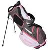 Ram Golf Ladies FX Lightweight Golf Stand Carry Bag, Grey/White/Pink view 2