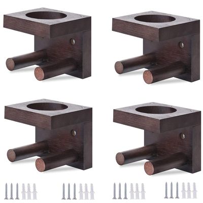 JOINSI 4 Pack Baseball Bat Holder Wall Mount Display Stand Hanger, Softball Storage Rack