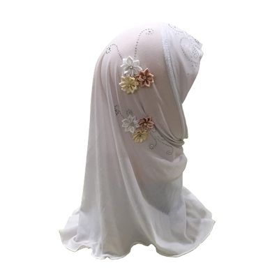 Starsouce Girls Hijab Head Wrap Muslim Turban Islamic Scraf One Piece Shawls with Flowers