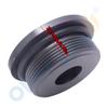 OVERSEE 6H1-43821 End Cap with Seals for Yamaha Outboard Motor Tilt Trim 2T 4T 60 70 75 85 90HP 6H1-43821-11 view 2