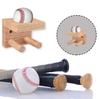 JOINSI 4 Pack Baseball Bat Holder Wall Mount Display Stand Hanger, Softball Storage Rack view 3