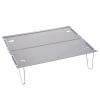 Boundless Voyage Camping Table Lightweight Hard-Topped Folding Table Aluminium Alloy Mini Table with Carry Bag Gray view 1