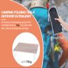 Boundless Voyage Camping Table Lightweight Hard-Topped Folding Table Aluminium Alloy Mini Table with Carry Bag Gray view 3
