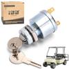 10L0L Golf Cart Starter Ignition Key Switch for EZGO Electric Golf Cart 17421G1, 2 Terminal Prongs