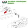10L0L Golf Cart Starter Ignition Key Switch for EZGO Electric Golf Cart 17421G1, 2 Terminal Prongs view 2