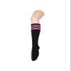 Soccer Socks Women Knee High - with with Three Pink Stripes, Long Thin Tube Sports Tall Socks view 4
