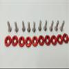 10Pcs Electric Scooter Fasteners Screws Handle Bar Screws Washers for Dualtron 1 2 3 Thunder Eagel Ultra Zero 9 KAABO Parts (Red) view 4