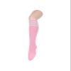 Century Star Knee High Striped Socks for Women - Long Thin Tube Sports Thigh High Socks Tall Stockings 1 Pack Pink White view 4