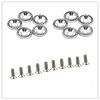10Pcs Electric Scooter Fasteners Screws Handle Bar Screws Washers for Dualtron 1 2 3 Thunder Eagel Ultra Zero 9 KAABO Parts (Silver) view 1