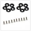 10Pcs Electric Scooter Fasteners Screws Handle Bar Screws Washers for Dualtron 1 2 3 Thunder Eagel Ultra Zero 9 KAABO Parts (Black) view 1