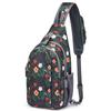 G4Free Sling Bag RFID Blocking Sling Backpack Crossbody Chest Bag Daypack for Hiking Travel(Black Base Floral) view 1