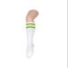 Century Star Knee High Striped Socks for Women - Long Thin Tube Sports Thigh High Socks Tall Stockings 1 Pack White Yellow Green view 4