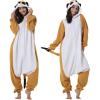 DarkCom Unisex Adult Animal Halloween Costume Cosplay Meerkat One Piece Christmas Pajamas Homewear for Women Men Small view 3