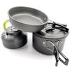 TKUS Camping Utensils Dishes Cookware Set Picnic Hiking Heat Exchanger Titanium Alloy Pot Outdoor Tourism Tableware view 1