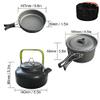 TKUS Camping Utensils Dishes Cookware Set Picnic Hiking Heat Exchanger Titanium Alloy Pot Outdoor Tourism Tableware view 4