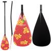 Z&J SPORT Outrigger Canoe Paddle Full Carbon, Tahiti Style OC Paddle with T-Handle, Lightweight Carbon Paddle for Waka AMA, vaa, Bent Shaft & 12 Degree Graphic Blade(RF18746") view 1