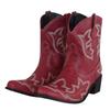 Hbeylia Cowboy Boots For Women Vintage Embroidery Pointed Toe Chunky Mid-Heels Western Cowgirls Boots Retro Slip On Wide Mid Calf Boots Riding Knight Ankle Booties view 3