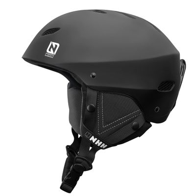 NHH Ski Helmet Snowboard Helmet - Snow Sports Helmet Goggles Compatible Removable Liner and Earpads for Men Women and Youth (Black, M (21.3"-22.8"/54-58cm))
