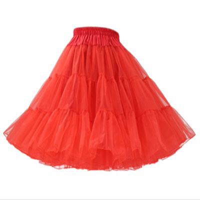 Honeystore Women's 3-Layered Tutu Petticoat 50s Puffy Party Ballet Dance Cosplay SD-1120-Red