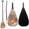 Z&J SPORT Outrigger Canoe Paddle Full Carbon, Tahiti Style OC Paddle with T-Handle, Lightweight Carbon Paddle for Waka AMA, vaa, Bent Shaft & 12 Degree Graphic Blade(YW132,51") view 1