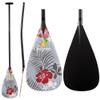 Z&J SPORT Outrigger Canoe Paddle Full Carbon, Tahiti Style OC Paddle with T-Handle, Lightweight Carbon Paddle for Waka AMA, vaa, Bent Shaft & 12 Degree Graphic Blade(GF123,52") view 1