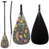 Z&J SPORT Outrigger Canoe Paddle Full Carbon, Tahiti Style OC Paddle with T-Handle, Lightweight Carbon Paddle for Waka AMA, vaa, Bent Shaft & 12 Degree Graphic Blade(KJ634,51") view 1