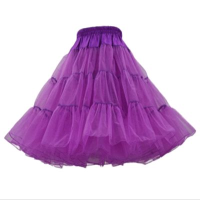 Honeystore Women's 3-Layered Tutu Petticoat 50s Puffy Party Ballet Dance Cosplay SD-1120-Purple