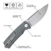 Petrified fish PFP01 3.62" K110 Steel Blade Pocket Folding Knife view 2