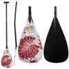 Z&J SPORT Outrigger Canoe Paddle Full Carbon, Tahiti Style OC Paddle with T-Handle, Lightweight Carbon Paddle for Waka AMA, vaa, Bent Shaft & 12 Degree Graphic Blade(RF126,49") view 1