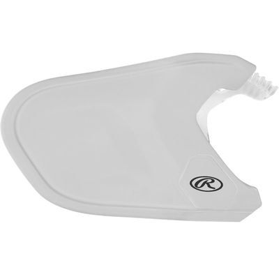 Rawlings | MACH Adjust Extension Piece | Adjustable Face Guard | Matte White | Left-Handed Batter