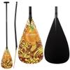 Z&J SPORT Outrigger Canoe Paddle Full Carbon, Tahiti Style OC Paddle with T-Handle, Lightweight Carbon Paddle for Waka AMA, vaa, Bent Shaft & 12 Degree Graphic Blade(YW368,49") view 1
