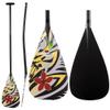 Z&J SPORT Outrigger Canoe Paddle Full Carbon, Tahiti Style OC Paddle with T-Handle, Lightweight Carbon Paddle for Waka AMA, vaa, Bent Shaft & 12 Degree Graphic Blade(BA251,48") view 1