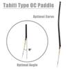 Z&J SPORT Outrigger Canoe Paddle Full Carbon, Tahiti Style OC Paddle with T-Handle, Lightweight Carbon Paddle for Waka AMA, vaa, Bent Shaft & 12 Degree Graphic Blade(LH216,49") view 4