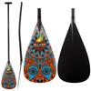 Z&J SPORT Outrigger Canoe Paddle Full Carbon, Tahiti Style OC Paddle with T-Handle, Lightweight Carbon Paddle for Waka AMA, vaa, Bent Shaft & 12 Degree Graphic Blade(MZ532,48") view 1