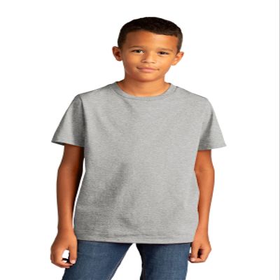 District Youth Re-Tee DT8000Y-Light Heather Grey-Small