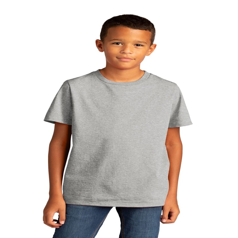 District Youth Re-Tee DT8000Y-Light Heather Grey-Small