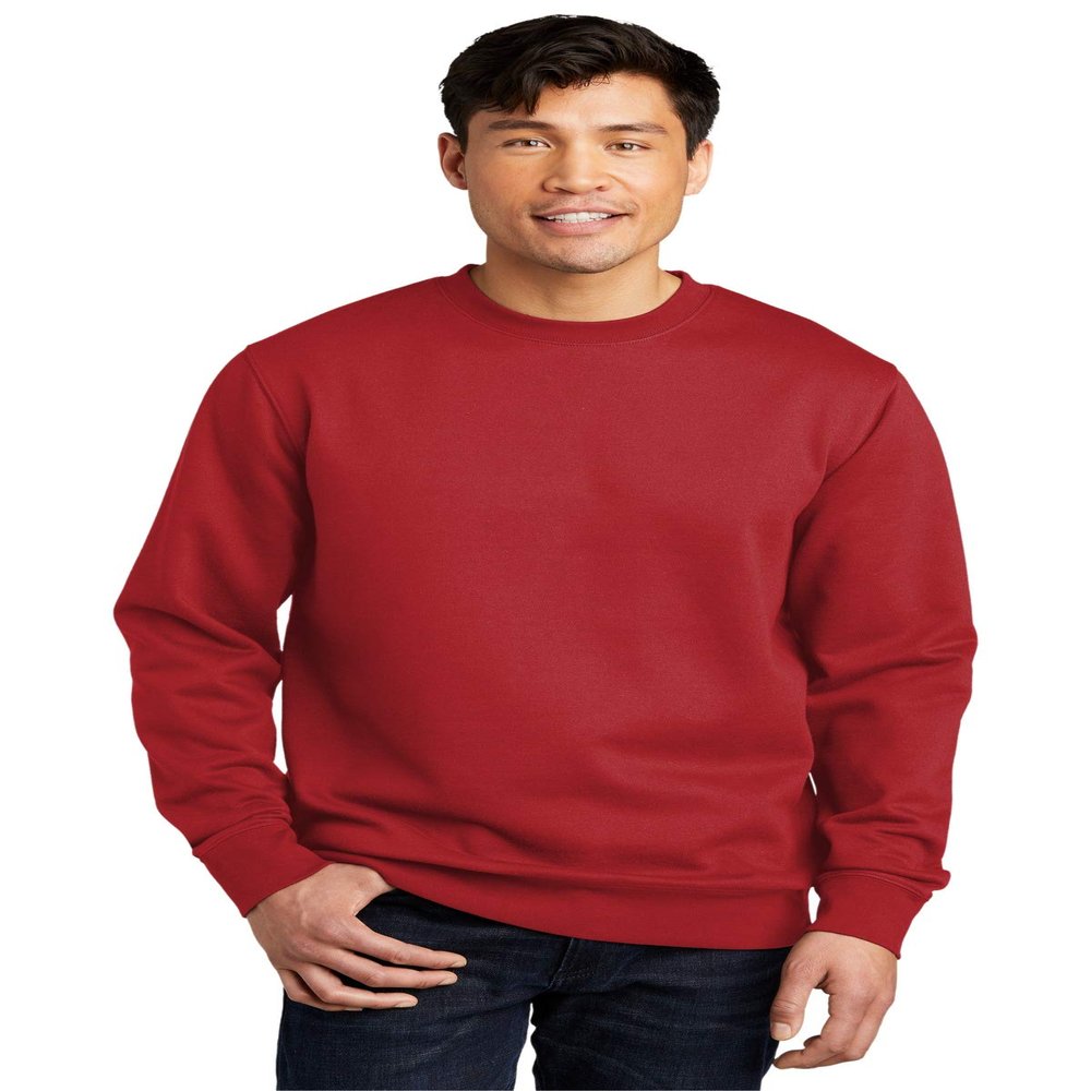 District V.I.T. Fleece Crew DT6104-Classic Red-4X-Large
