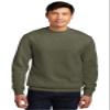District V.I.T. Fleece Crew DT6104-Heathered Olive-Large view 1